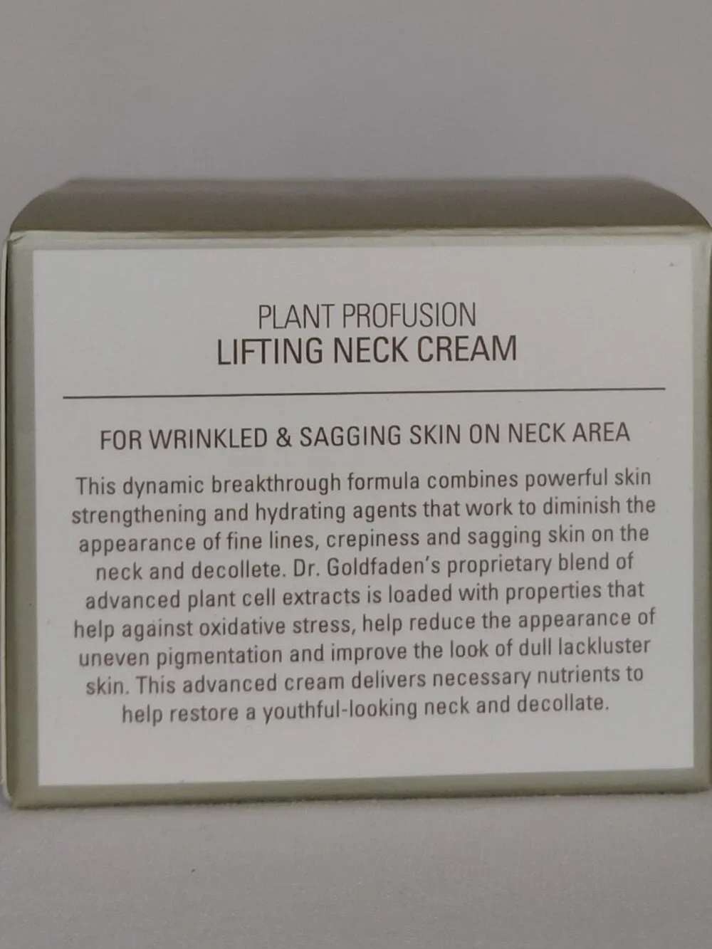 Goldfaden MD - Plant Profusion Neck Cream